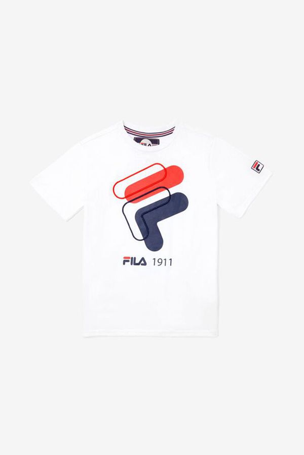 Camisetas Fila Niños Blancas - Kids 3D White - España 475162XDM